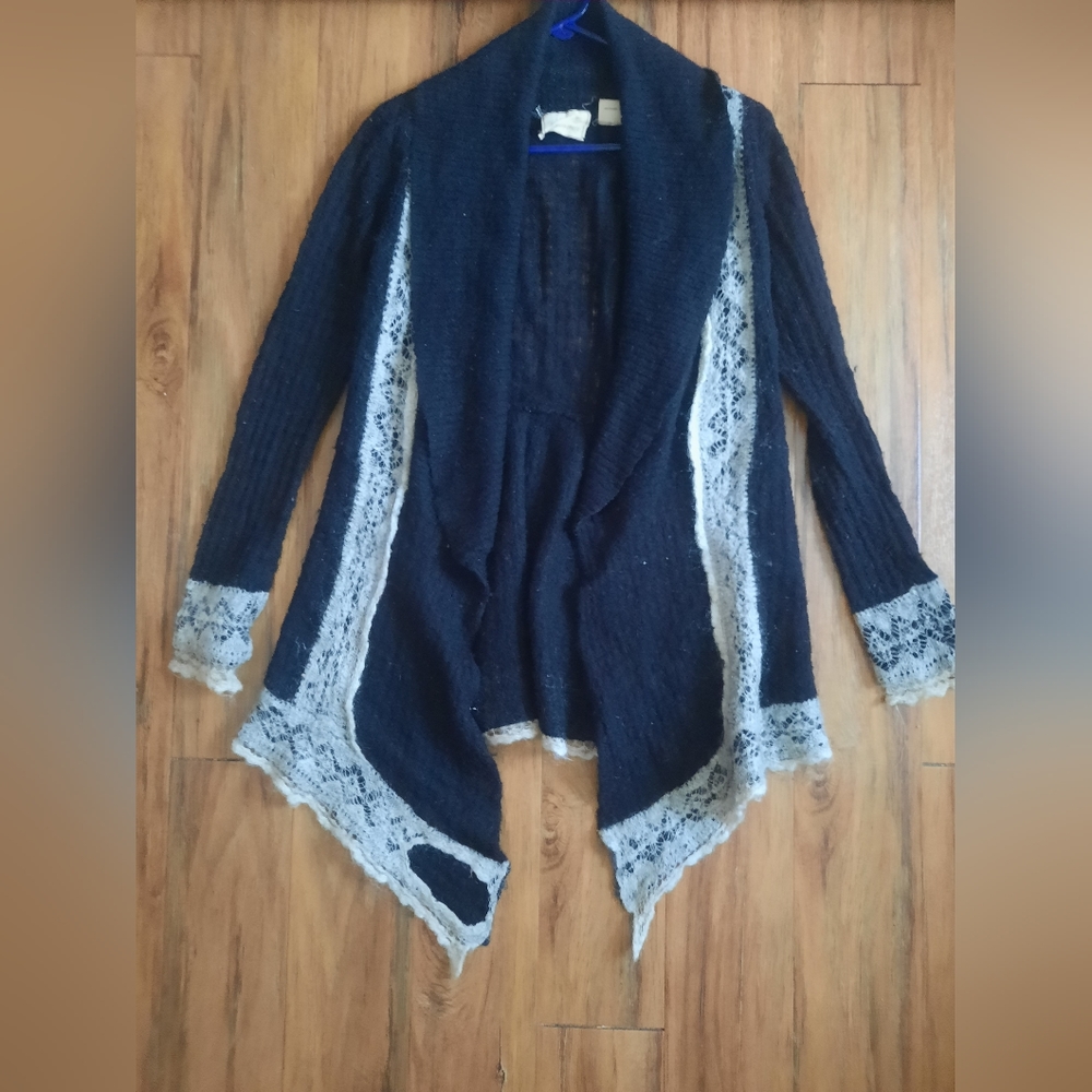 guinevere ~ Wool Blend Black Sweater